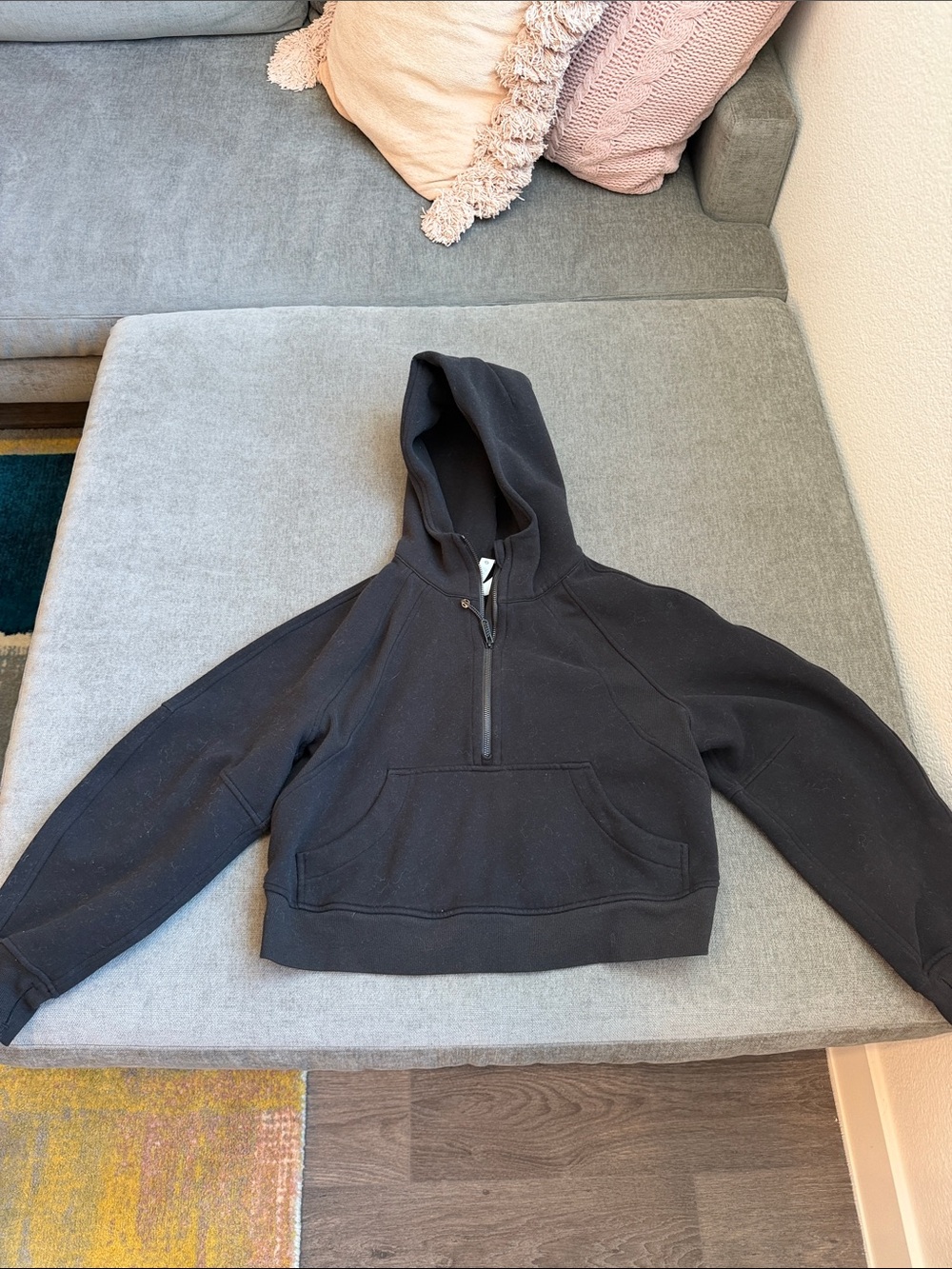 Lululemon scuba black half zip sweatshirt